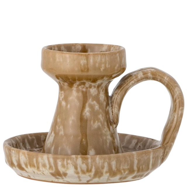 SAYEDA CANDLE HOLDER IN BROWN