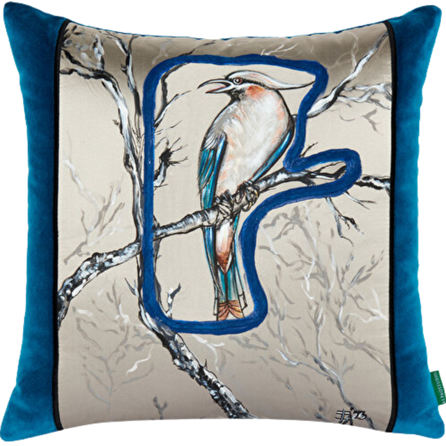 ALPAQ STUDIO. SILK CUSHION GOLDFIX