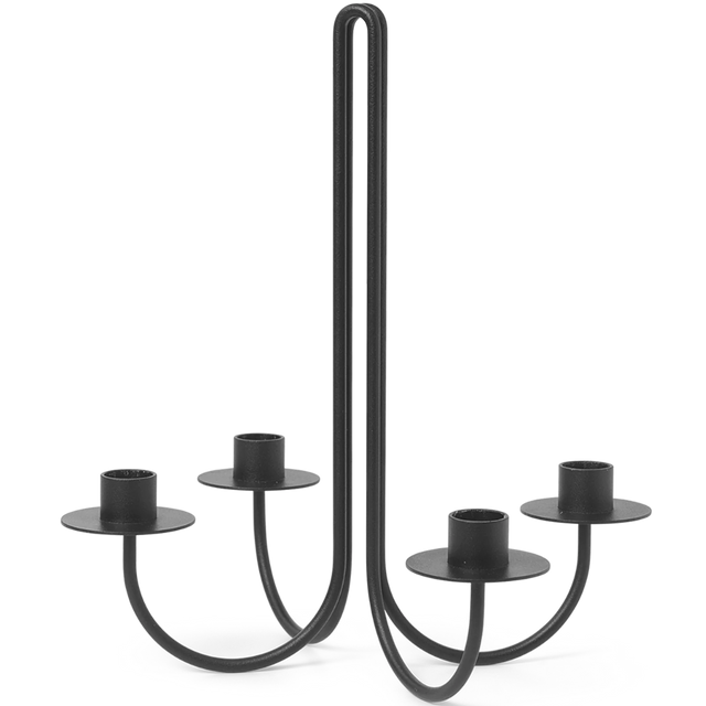 SWAY CANDELABRA IN BLACK