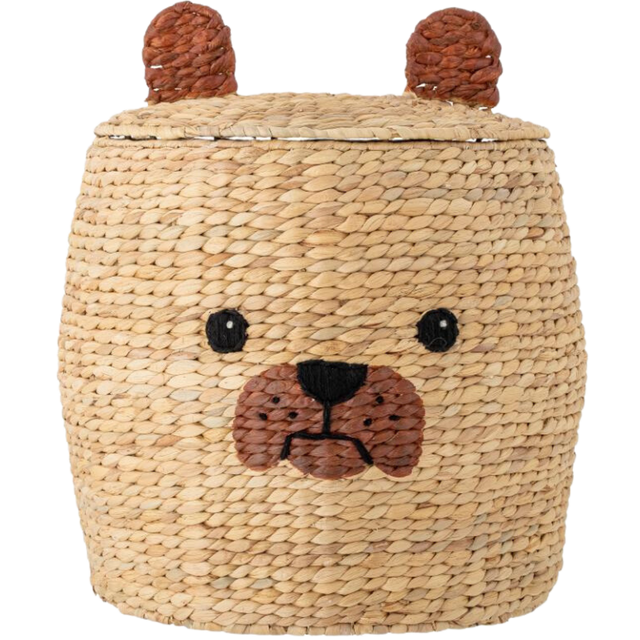 BEAR BASKET WITH LID