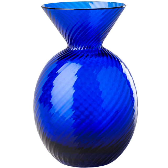 VENINI GEMME VASE SAPPHIRE RIGADIN