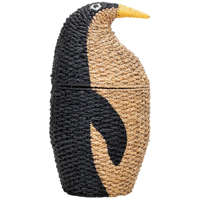 BASKET WITH LID 'PENGUIN'