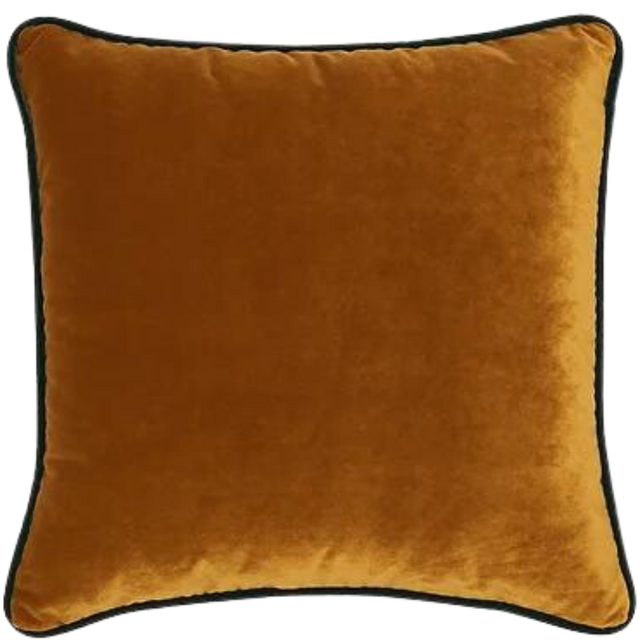 ALPAQ STUDIO. VELVET CUSHION IN BROWN