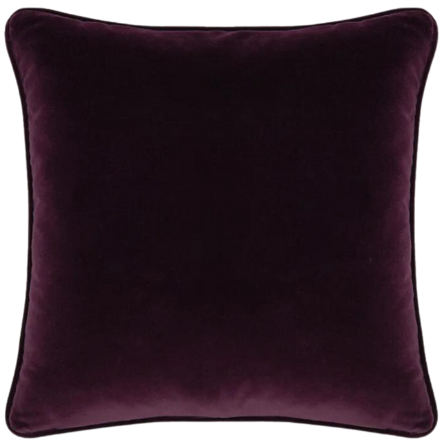 ALPAQ STUDIO. VELVET CUSHION IN BURGUNDY
