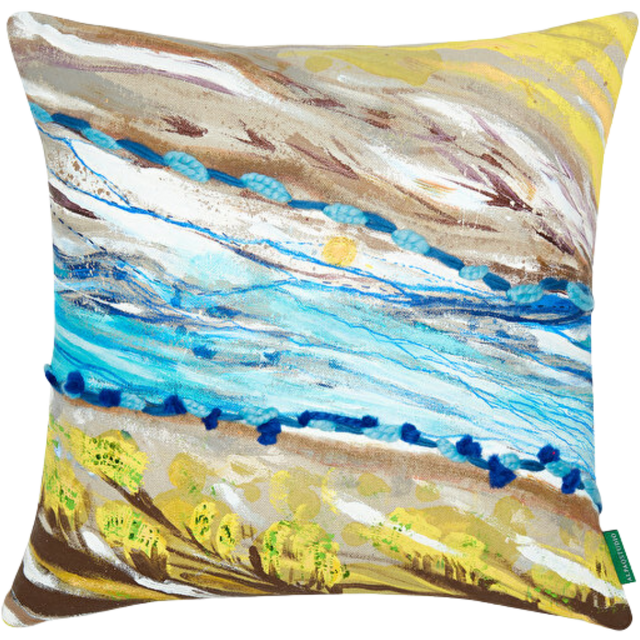 ALPAQ STUDIO. ABSTRACT COTTON CUSHION