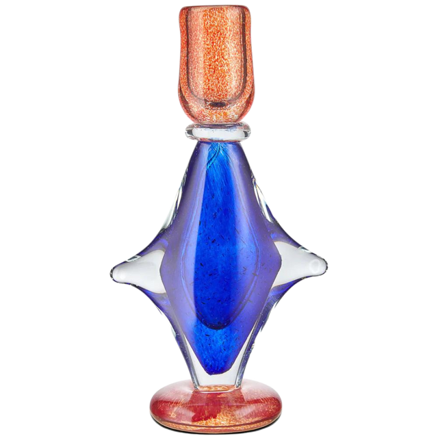 KHRESTYK CANDLE HOLDER IN BLUE STAR