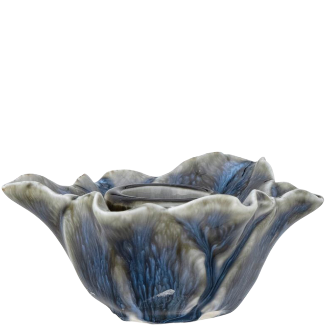 DIMAH CANDLE HOLDER IN BLUE