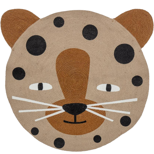 NAFFIE ROUND RUG IN BROWN