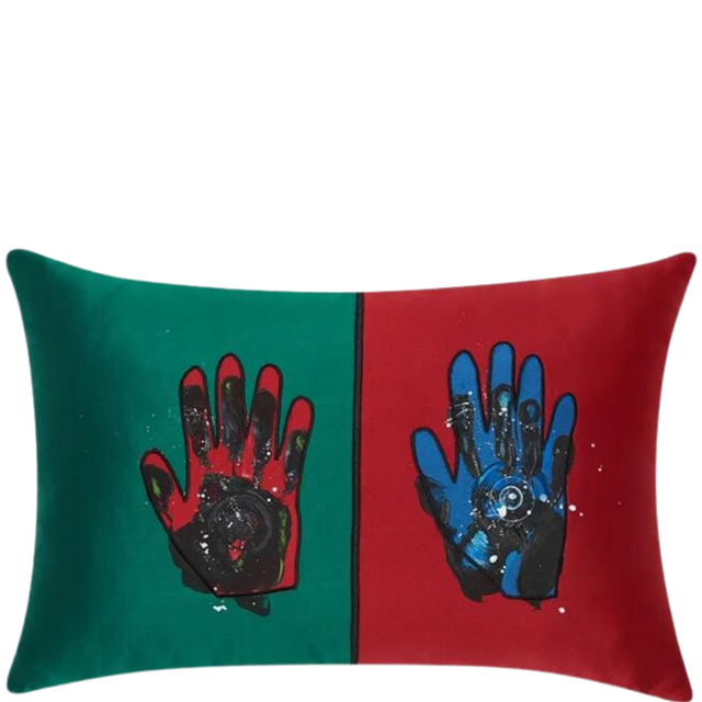ALPAQ STUDIO. AURA RECTANGULAR SILK CUSHION