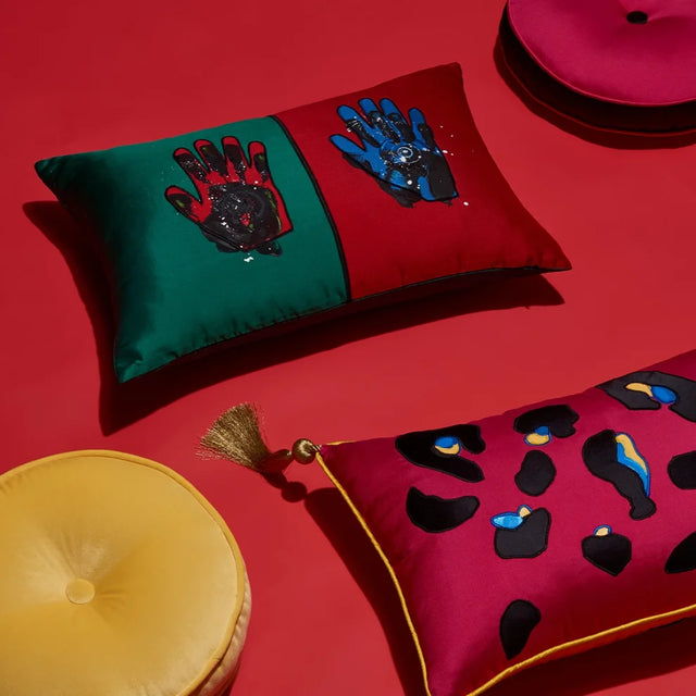 ALPAQ STUDIO. AURA RECTANGULAR SILK CUSHION