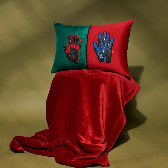 ALPAQ STUDIO. AURA RECTANGULAR SILK CUSHION