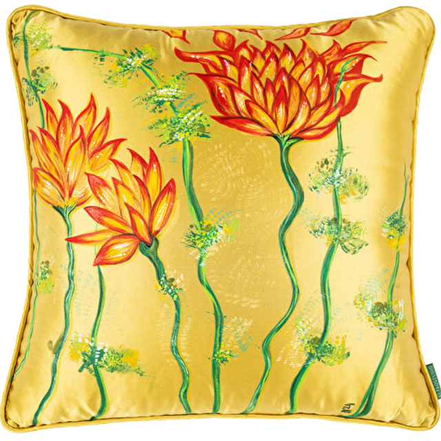 ALPAQ STUDIO. SILK CUSHION PROTEA