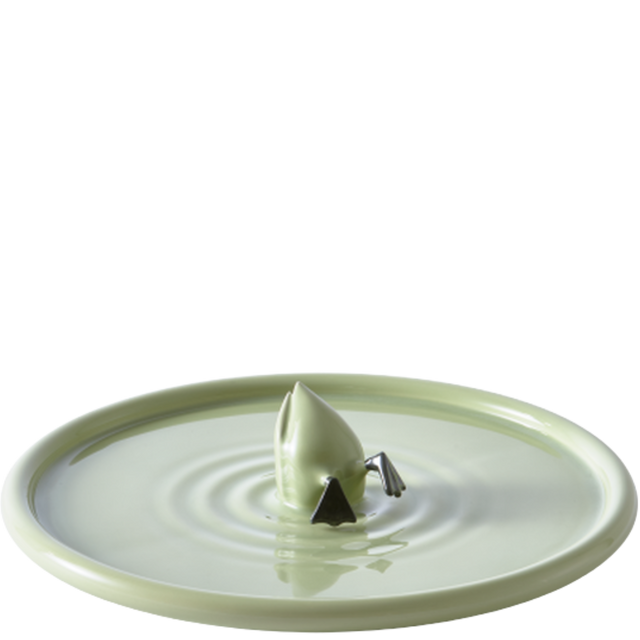 DIVING DUCK PLATE IN GREEN & BLACK