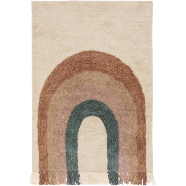 RAINBOW HAND-TUFTED KIDS WOOL RUG