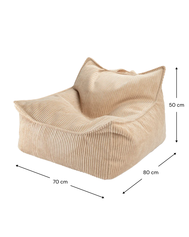 BROWN SUGAR MOUSSE BEANBAG POUF