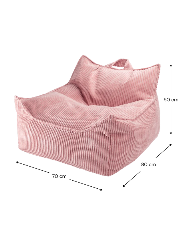 PINK MOUSSE BEANBAG POUF