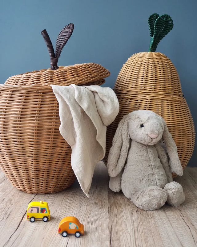 APPLE BRAIDED STORAGE BASKET