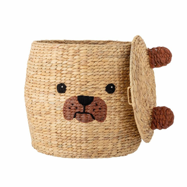 BEAR BASKET WITH LID