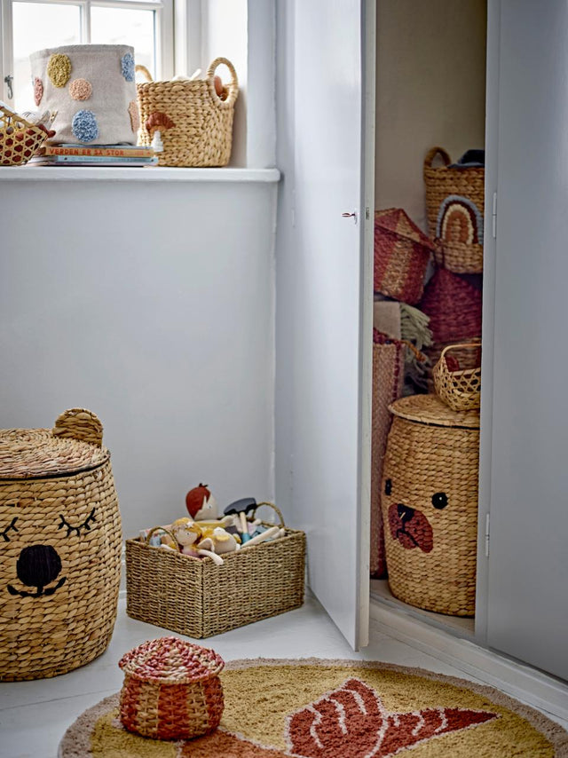 BEAR BASKET WITH LID
