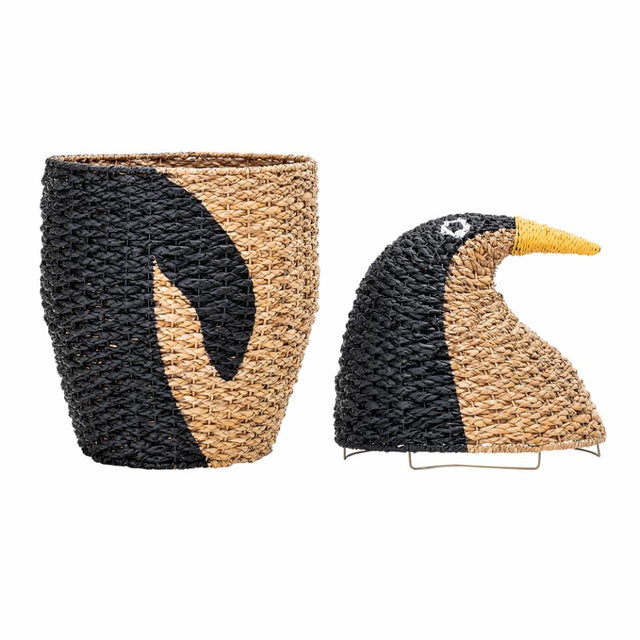 BASKET WITH LID 'PENGUIN'