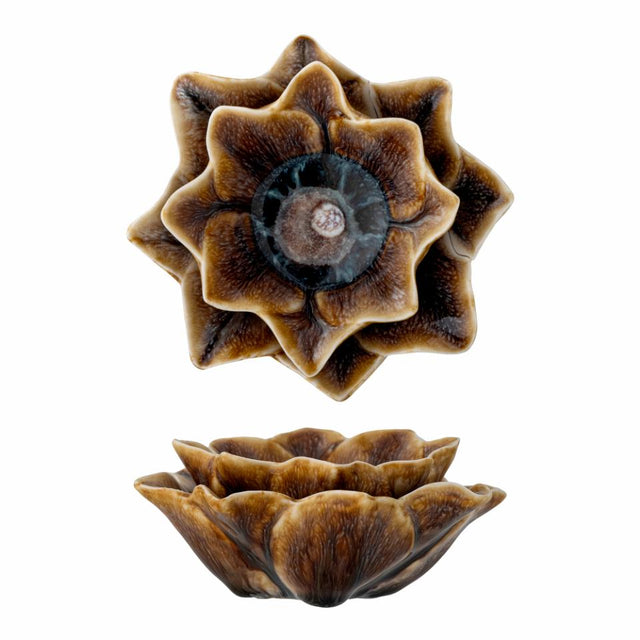 DINAH VOTIVE CANDLE HOLDER IN BROWN
