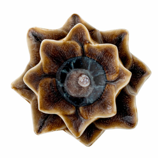DINAH VOTIVE CANDLE HOLDER IN BROWN