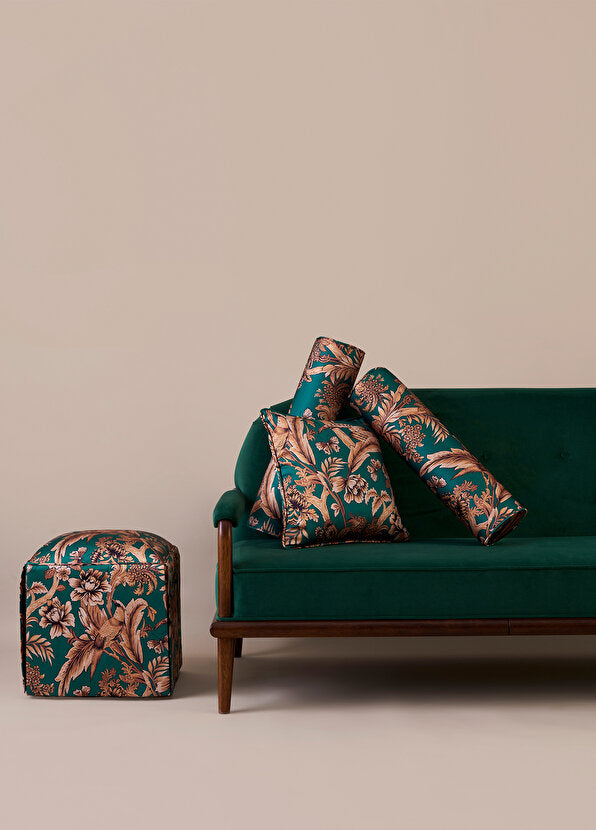 ALPAQ STUDIO. BOTANIK RECTANGULAR SILK CUSHION