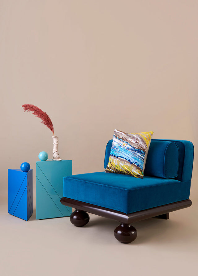 ALPAQ STUDIO. ABSTRACT COTTON CUSHION