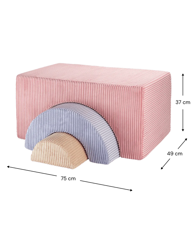 PINK MOUSSE RAINBOW PLAY SET