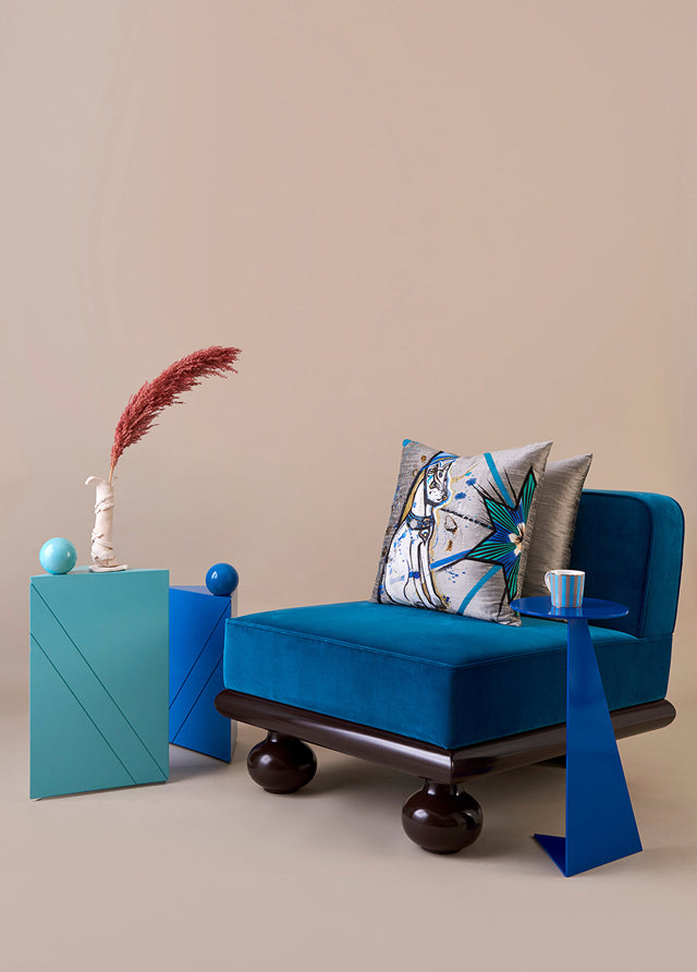 ALPAQ STUDIO. BASTET SILK CUSHION