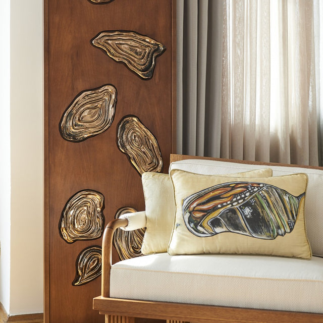 ALPAQ STUDIO. RECTANGULAR SILK CUSHION KOZA