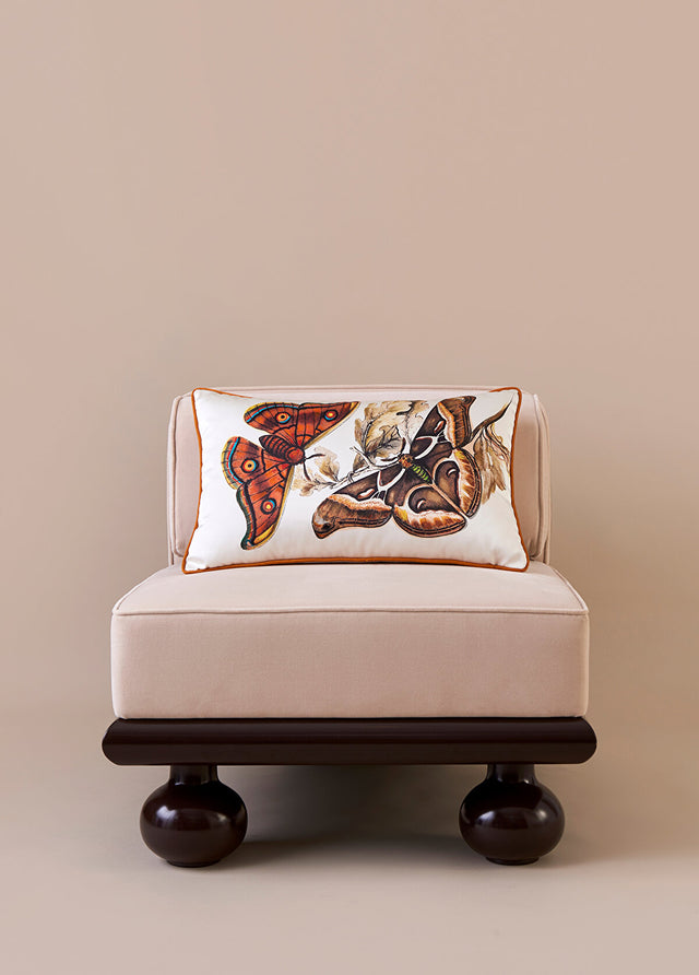 ALPAQ STUDIO. BUTTERFLY SILK RECTANGULAR CUSHION