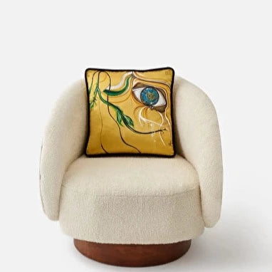 ALPAQ STUDIO. DIAMOND EYE SILK CUSHION