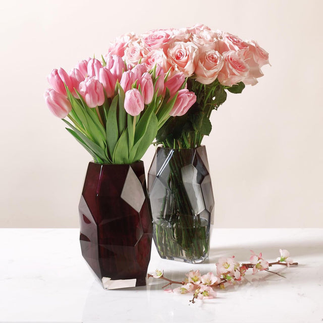 JEWELL VASE IN CARAMEL
