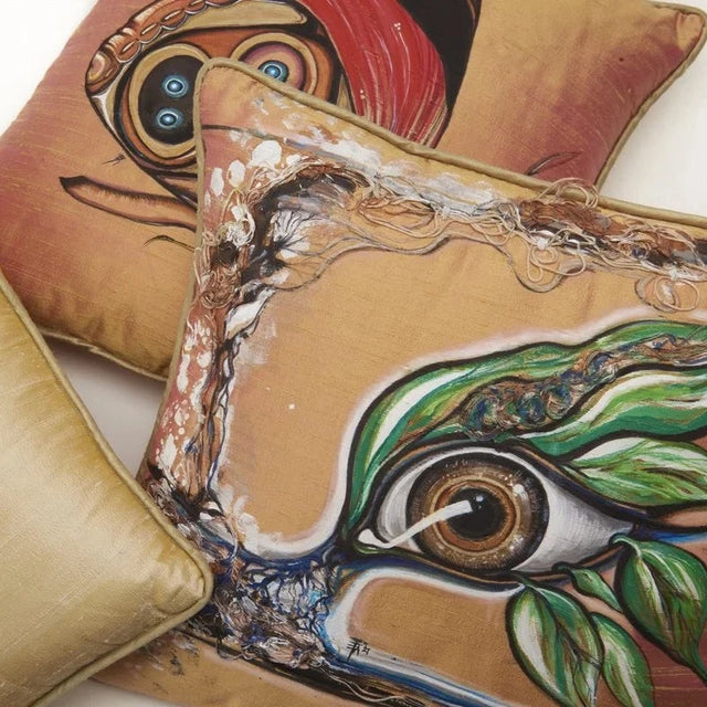ALPAQ STUDIO. BUTTERFLY SILK CUSHION