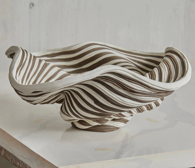 PHILIP M SOUCY MEDIUM BOWL IN CACAO & MILK