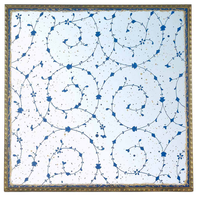 GLOMI SQUARE MIRROR IN BLUE