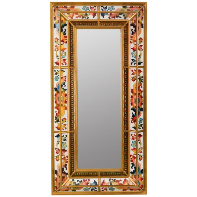 TALL ORIENTAL MIRROR