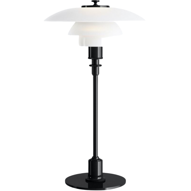 HENNINGSEN TABLE LAMP. BLACK METALLISED