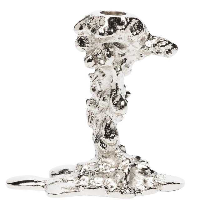 TIMMO SMALL CANDLE HOLDER IN SILVER