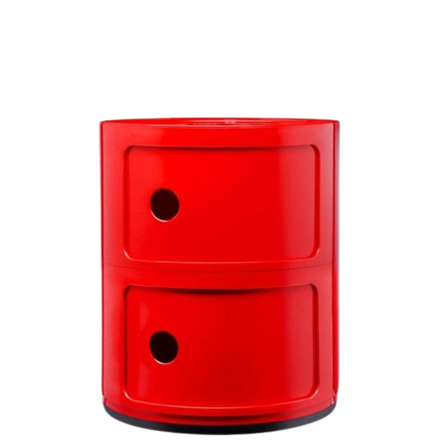 SMALL MODULAR STORAGE LOCKER IN RED
