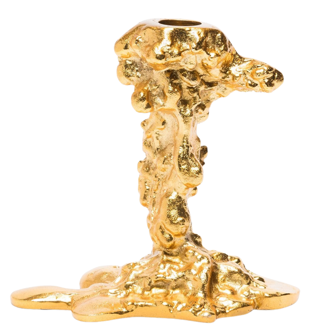 TIMMO SMALL CANDLE HOLDER IN GOLD