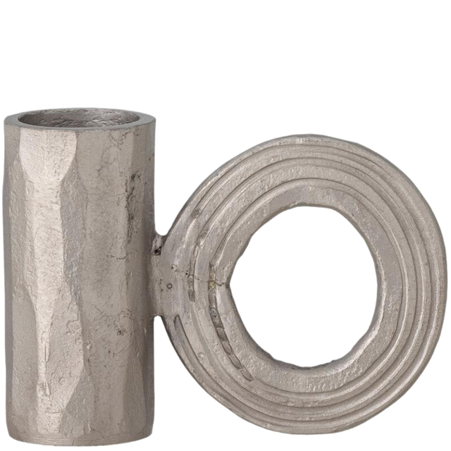 KENSI CANDLE HOLDER IN SILVER