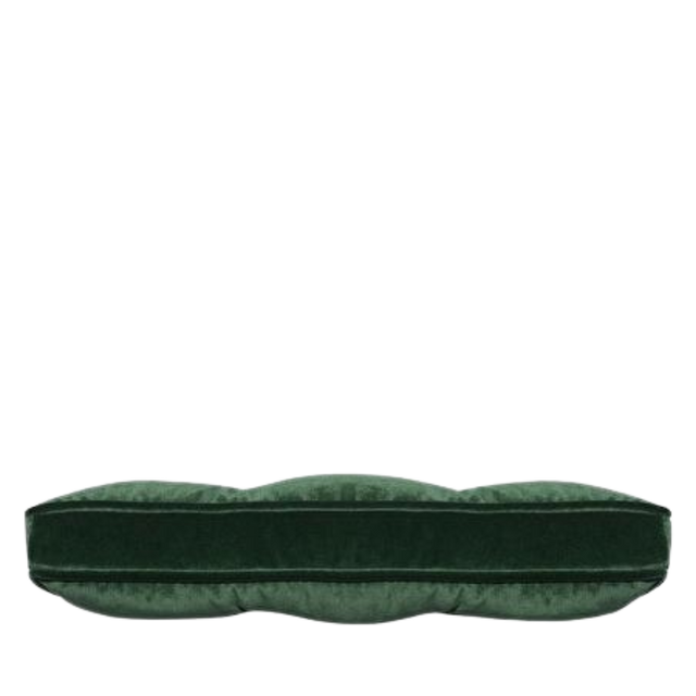 ALPAQ STUDIO. LUXURIOUS VELVET CUSHION IN DARK FOREST