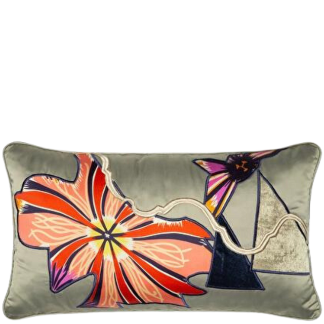 ARTICHOKE RECTANGULAR SILK CUSHION