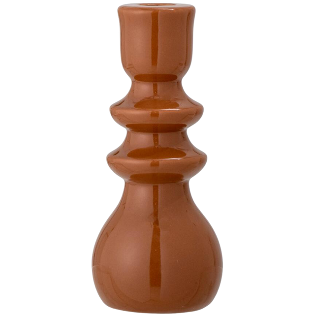 EMIE CANDLE HOLDER IN BROWN
