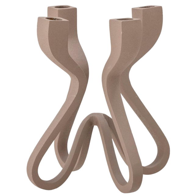 KIR CANDLE HOLDER IN LIGHT PINK