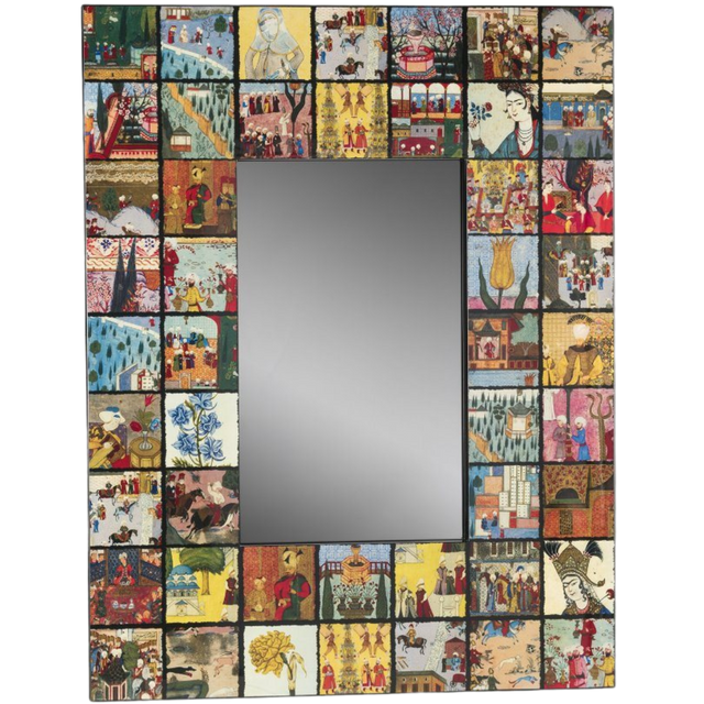 TILED RECTANGULAR MIRROR