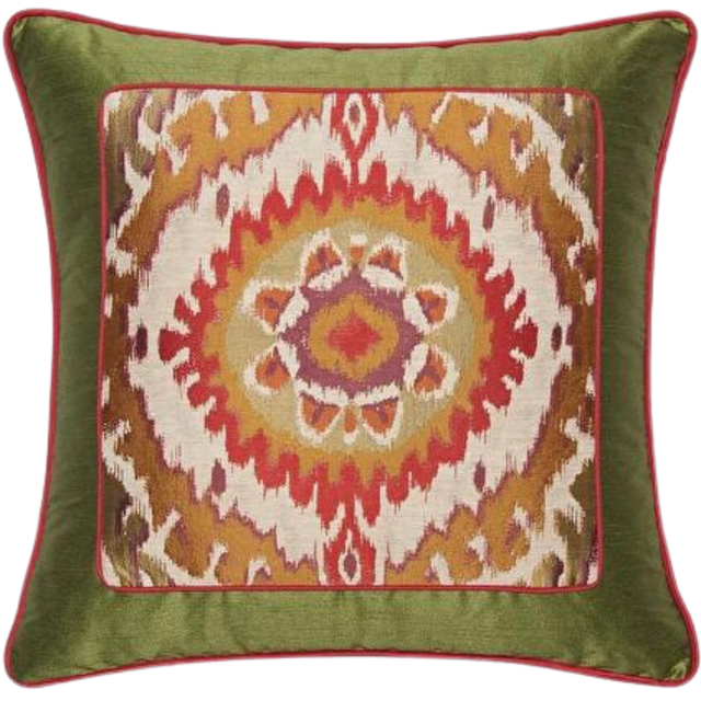 SILK CUSHION WITH ORNAMENT