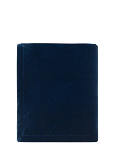 ALPAQ STUDIO. VELVET BLANKET IN BLUE